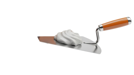 Trowel with White Putty
