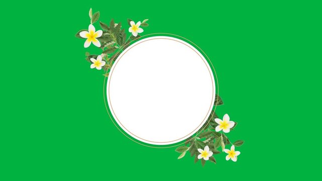 Floral Frame with copy space
