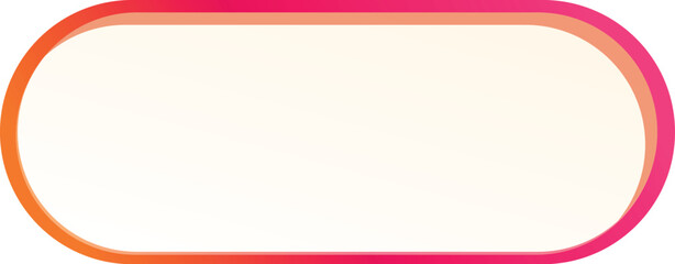 Vibrant gradient border in shades of orange and pink surrounding a blank white rectangular area, ideal for inserting text or designs