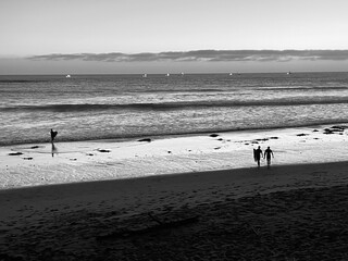 Surfers At Sunset Deep Malibu