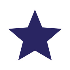 Obraz premium Dark Blue Star Icon