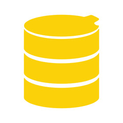 Yellow Can Vector Illustration