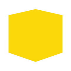 Yellow Hexagon Vector Illustration