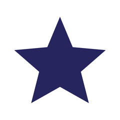 Obraz premium Navy Blue Star Icon