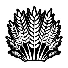 Glyph Style Wheat Icons 
