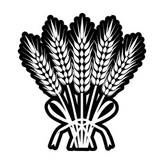 Glyph Style Wheat Icons 
