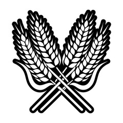 Glyph Style Wheat Icons 
