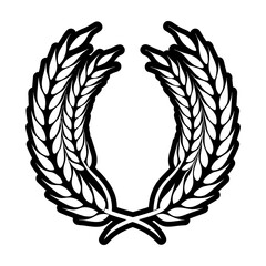 Glyph Style Wheat Icons 
