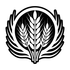 Glyph Style Wheat Icons 
