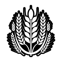 Glyph Style Wheat Icons 
