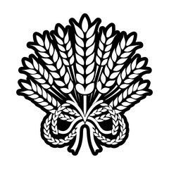 Glyph Style Wheat Icons 
