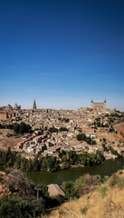 Obraz premium view of toledo city in spain on sunny day