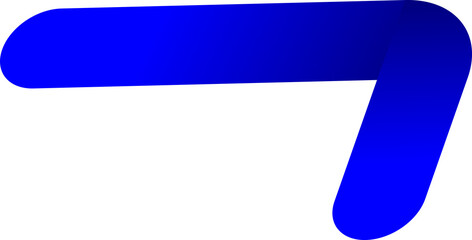 Blue Ribbon Banner Graphic Element