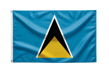 Saint Lucia flag waving proudly, a symbol of national pride and cultural identity for independence celebrations