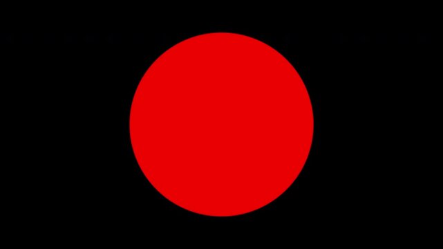 18 plus only red black white blinking circle icon animation 4K video
