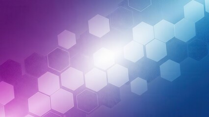 Vibrant hexagonal pattern with gradient purple and blue hues