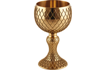 Intricate gold goblet