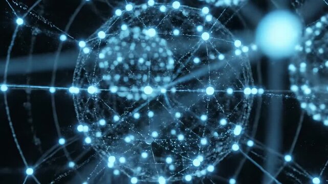 Abstract digital network spheres