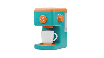 Toy Coffee Maker with Mug and Power Button