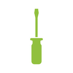 Green Screwdriver Illustration