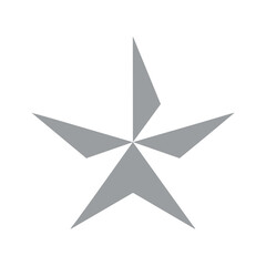 Grey Star Vector Illustration