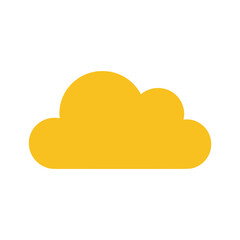 Yellow Cloud Icon