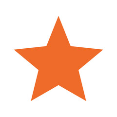 Obraz premium Orange Star Icon