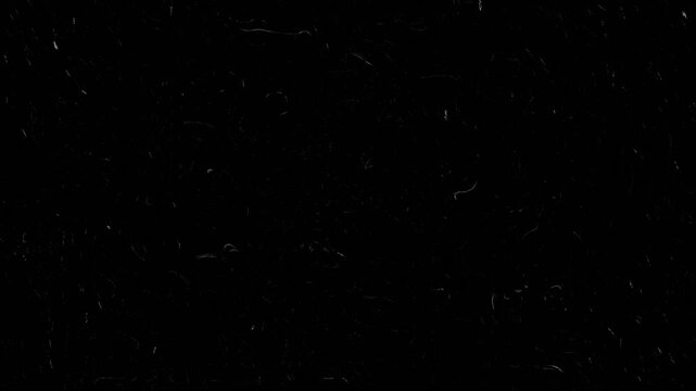 Retro 16mm Old Film Scratch Effect Seamless transparent 4K Video Overlay Background Loop. stock Film Grain overlays. Old film grunge on black background realistic flickering. 4k