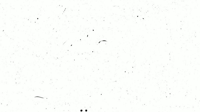 Vintage old film scratches transparent overlay alpha channel with dust and grain The Flim Rolling black Screen with dust and scratches. Film Effect with Sound 4k stock black Screen, Movie, Camera Film