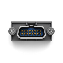 Fototapeta premium 3D Render of a Male D-Sub Connector Plug