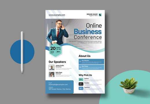 Business Conference Flyer Template Layout