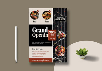 Grand Opening Poster Template Layout