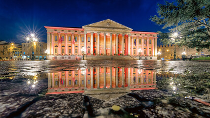 Palazzo del Municipale illuminated at night on Piazza Bra square in Verona © Jaroslav Moravcik