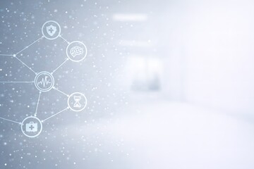 Medical science background with DNA structure, stethoscope and laboratory research elements