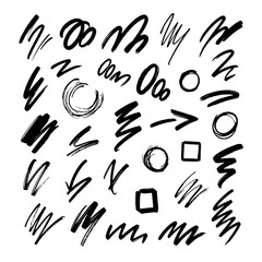 Obraz premium Collection of Handwritten Symbols and Shapes.