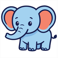 Fototapeta premium elephant illustration vector