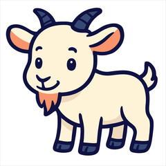illustration vector of a goat