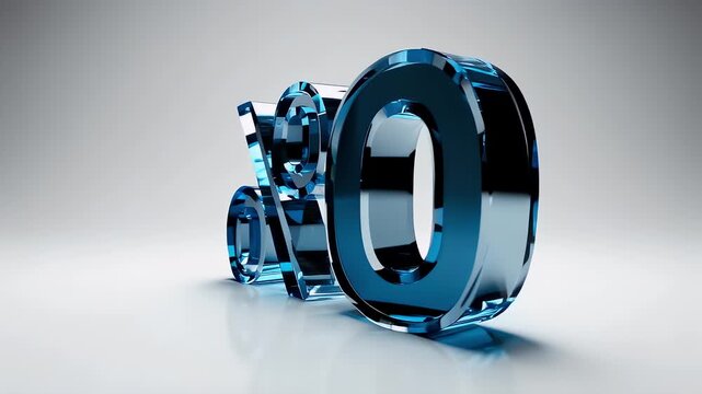 A side-view of a glass structure with a gradient background. It reflects light on a smooth surface, creating a vibrant effect. The blue hue of the glass is prominent