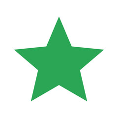 Green Star Vector Illustration