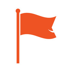 Orange Flag Illustration
