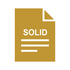 Solid Document Icon