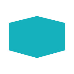 Teal Hexagon Icon