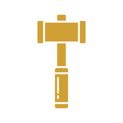 Gold Hammer Icon