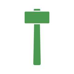 Green Mallet Icon
