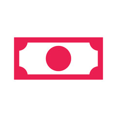 Japanese Yen Symbol Vector Icon