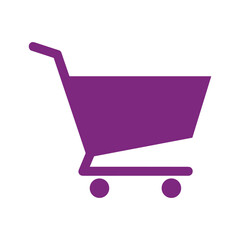 Purple Shopping Cart Icon