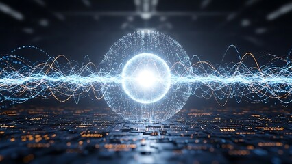 Digital Energy Orb and Waveform Visualization