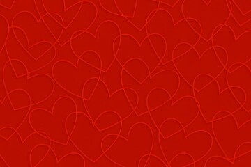 Romantic Heart Pattern Background for Love and Valentines Day Designs