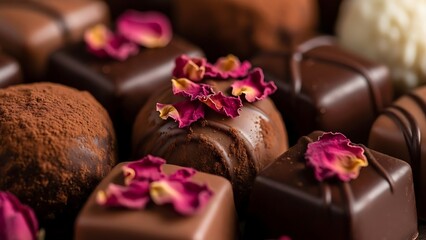 Delightful assortment of gourmet chocolates