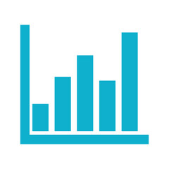 Bar Graph Icon Illustration